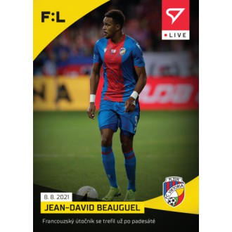 SportZoo Fortuna Liga - Beauguel Jean-David - 2021-22 Fortuna:Liga LIVE No.L-012