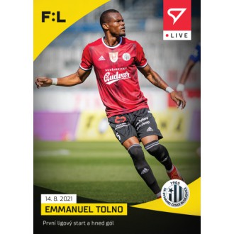 SportZoo Fortuna Liga - Tolno Emmanuel - 2021-22 Fortuna:Liga LIVE No.L-013