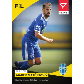 SportZoo Fortuna Liga - Matějovský Marek - 2021-22 Fortuna:Liga LIVE No.L-028