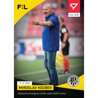 SportZoo Fortuna Liga - Koubek Miroslav - 2021-22 Fortuna:Liga LIVE No.L-033