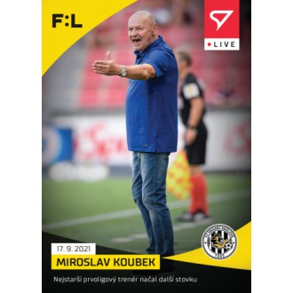 Česká liga - Koubek Miroslav - 2021-22 Fortuna:Liga LIVE No.L-033