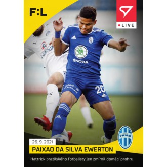 SportZoo Fortuna Liga - Ewerton Paixao Da Silva - 2021-22 Fortuna:Liga LIVE No.L-038