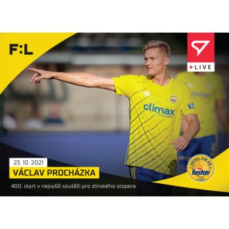 SportZoo Fortuna Liga - Procházka Václav - 2021-22 Fortuna:Liga LIVE No.L-051