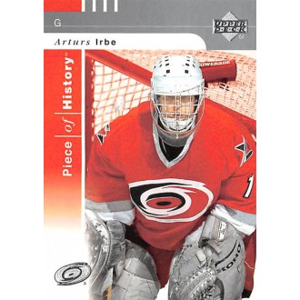 Řadové karty - Irbe Arturs - 2002-03 Piece of History No.14