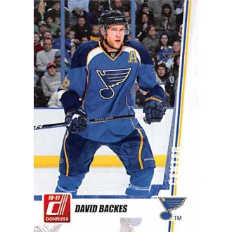 Řadové karty - Backes David - 2010-11 Donruss No.114