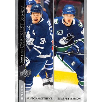 Řadové karty - Matthews Auston, Pettersson Elias - 2020-21 Upper Deck No.450