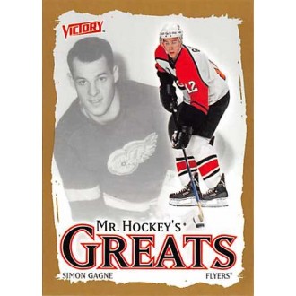 Paralelní karty - Gagne Simon - 2001-02 Victory Gold No.433