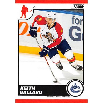Řadové karty - Ballard Keith - 2010-11 Score No.468