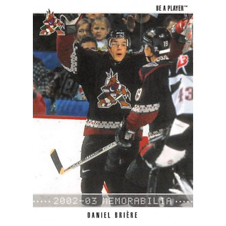Řadové karty - Briere Daniel - 2002-03 BAP Memorabilia No.16