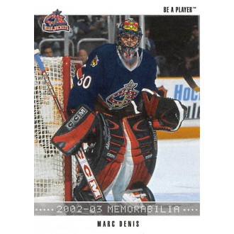 Řadové karty - Denis Marc - 2002-03 BAP Memorabilia No.19