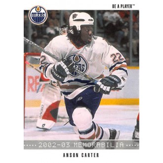 Řadové karty - Carter Anson - 2002-03 BAP Memorabilia No.25