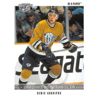 Řadové karty - Arkhipov Denis - 2002-03 BAP Memorabilia No.30