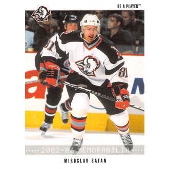 Řadové karty - Šatan Miroslav - 2002-03 BAP Memorabilia No.69