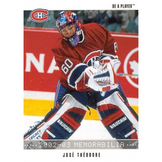 Řadové karty - Theodore Jose - 2002-03 BAP Memorabilia No.93