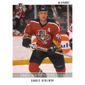 Řadové karty - Ozolinsh Sandis - 2002-03 BAP Memorabilia No.96