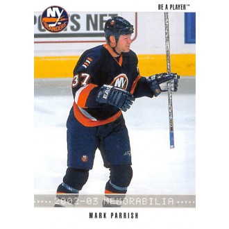 Řadové karty - Parrish Mark - 2002-03 BAP Memorabilia No.121