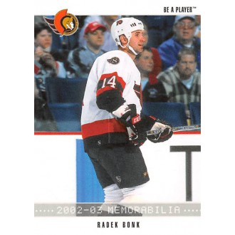 Řadové karty - Bonk Radek - 2002-03 BAP Memorabilia No.177