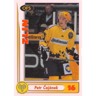 Extraliga OFS - Čajánek Petr - 2001-02 OFS Insert RED červená No.RE18D