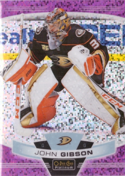 Paralelní karty - Gibson John - 2019-20 O-Pee-Chee Platinum Violet Pixels No.60