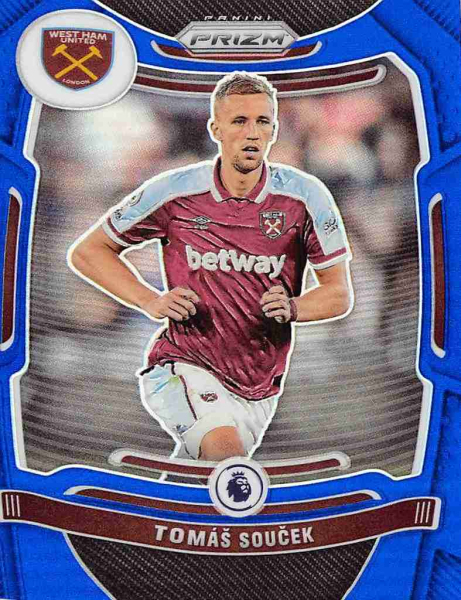 Anglická liga - Souček Tomáš - 2021-22 Prizm Premier League Blue Prizm No.238