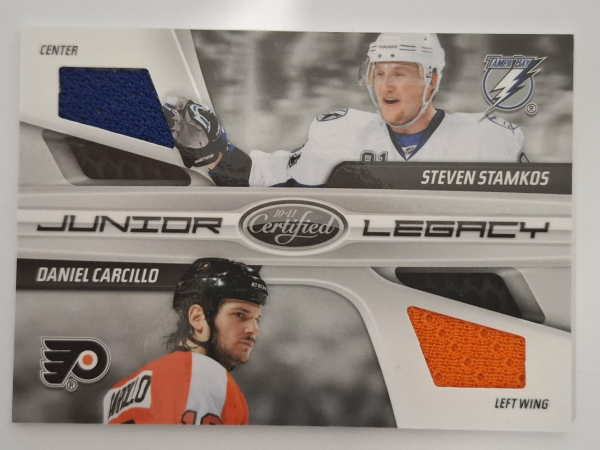 Jersey karty - Stamkos Steven, Carcillo Daniel - 2010-11 Certified Junior Legacy No.6 A3