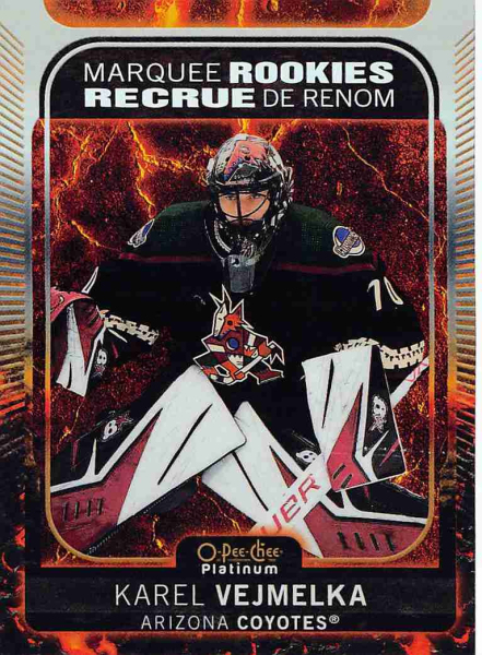 Paralelní karty - Vejmelka Karel - 2021-22 O-Pee-Chee Platinum Marquee Rookies Hot Magma No.281