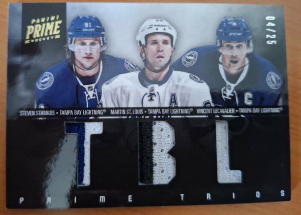 Komisní prodej - Stamkos Steven, St.Louis Martin, Lecavalier Vincent - 2011-12 Prime Prime Trios No.12 A3