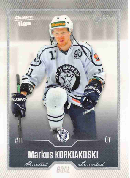 Goal Cards - Korkiakoski Markus - 2022-23 Goal Cards Chance liga Silver No.320