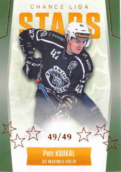 Goal Cards - Koukal Petr - 2022-23 Goal Cards Chance liga Stars Bronze No.ST-9
