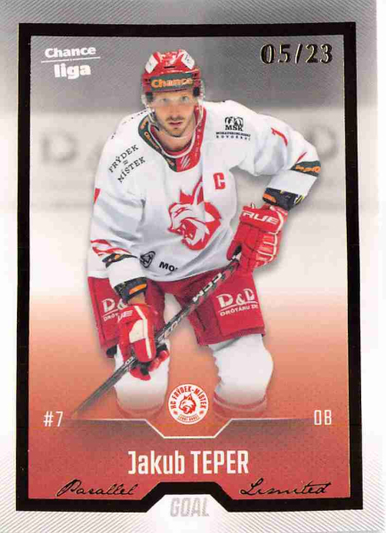 Goal Cards - Teper Jakub - 2022-23 Goal Cards Chance liga Gold No.130