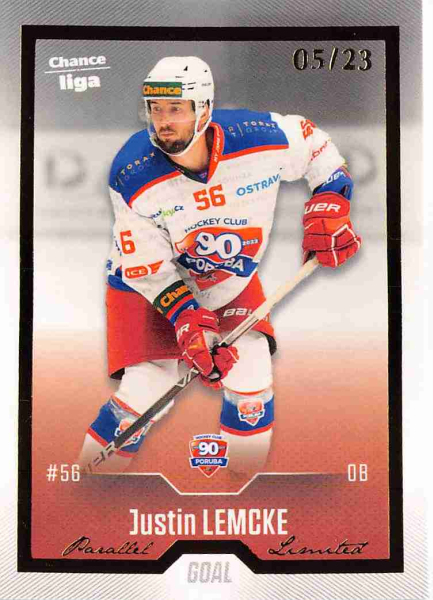 Goal Cards - Lemcke Justin - 2022-23 Goal Cards Chance liga Gold No.161