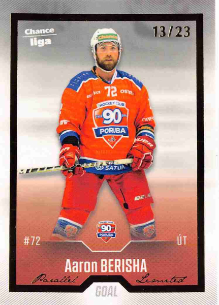 Goal Cards - Berisha Aaron - 2022-23 Goal Cards Chance liga Gold No.171