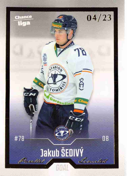 Goal Cards - Šedivý Jakub - 2022-23 Goal Cards Chance liga Gold No.266