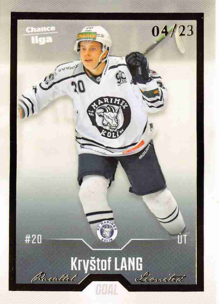 Goal Cards - Lang Kryštof - 2022-23 Goal Cards Chance liga Gold No.324