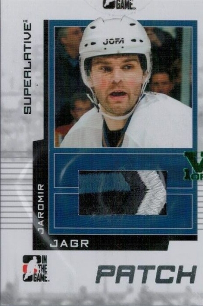 Češi v zámoří - Jágr Jaromír - 2014-15 ITG Superlative Vault Superlative Patch Silver No.SP58