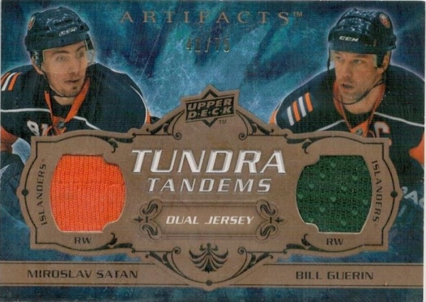 Jersey karty - Šatan Miroslav, Guerin Bill - 2008-09 Artifacts Tundra Tandems Bronze No.TT-GS