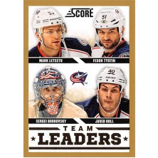 Letestu Mark, Tyutin Fedor, Bobrovsky Sergei, Boll Jared - 2013-14 Score Gold No.558