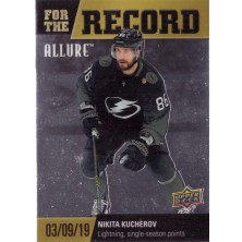 Kucherov Nikita - 2019-20 Allure For the Record No.FR2