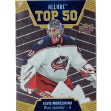 Merzlikins Elvis - 2019-20 Allure Top 50 No.T50-44