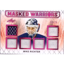 Richter Mike - 2017-18 Leaf Masked Warriors Memorabilia Magenta No.MW-14