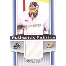 Hiller Jonas - 2013-14 SP Game Used Authentic Fabrics white No.AF-JH