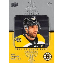 Bergeron Patrice - 2021-22 Upper Deck Honor Roll No.HR14