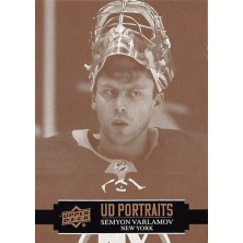 Varlamov Semyon - 2021-22 Upper Deck UD Portraits No.P3