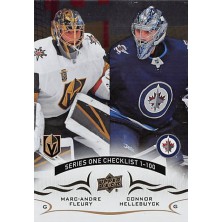 Fleury Marc-Andre, Hellebuyck Connor - 2018-19 Upper Deck Silver Foil No.199