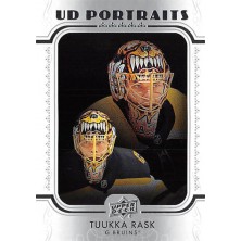 Rask Tuukka - 2019-20 Upper Deck UD Portraits No.P33