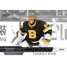 Rask Tuukka - 2020-21 Upper Deck Predominant No.PR16