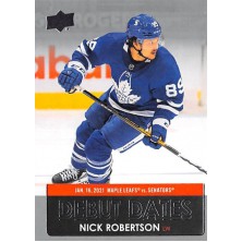 Robertson Nick - 2021-22 Upper Deck Debut Dates No.DD15
