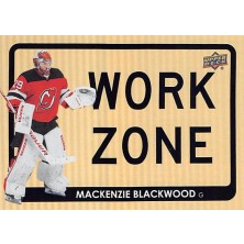 Blackwood Mackenzie - 2021-22 Upper Deck Work Zone No.WZ28