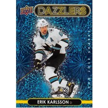Karlsson Erik - 2021-22 Upper Deck Dazzlers Blue No.DZ87