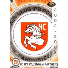 IPB Pojišťovna Pardubice - 2002-03 OFS Znaky klubů No.Z-6